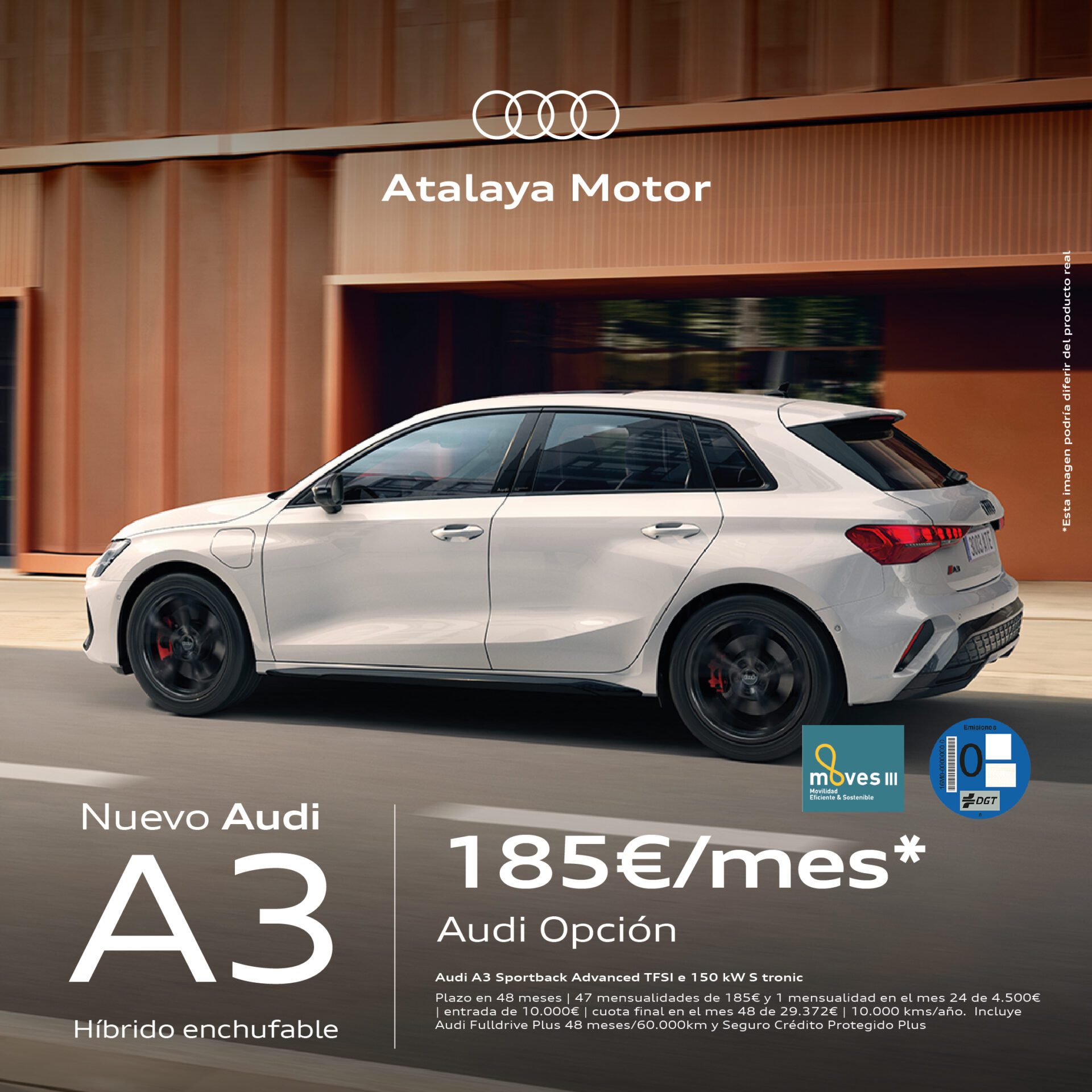A3 HIBRIDO ENCHUFABLE ATALAYA MOTOR AUDI CADIZ